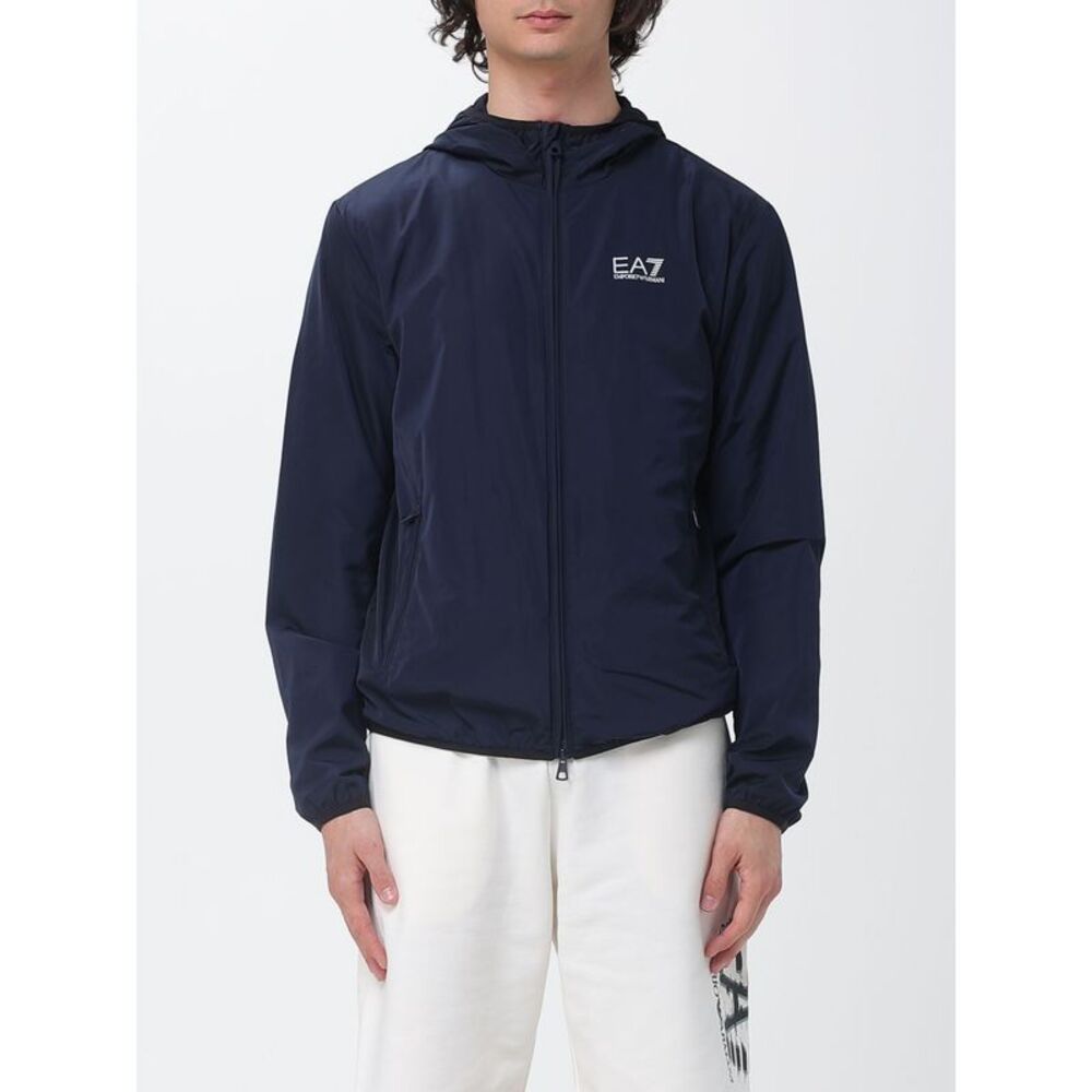 Ea7 Men Technical Fabric Hooded Jacket Ea7